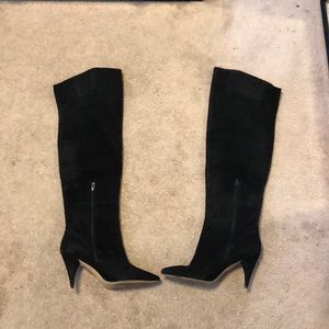 Aldo black heel boots